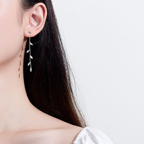 Boucles d'oreilles pendantes Femme Argentée - Ref 3099853