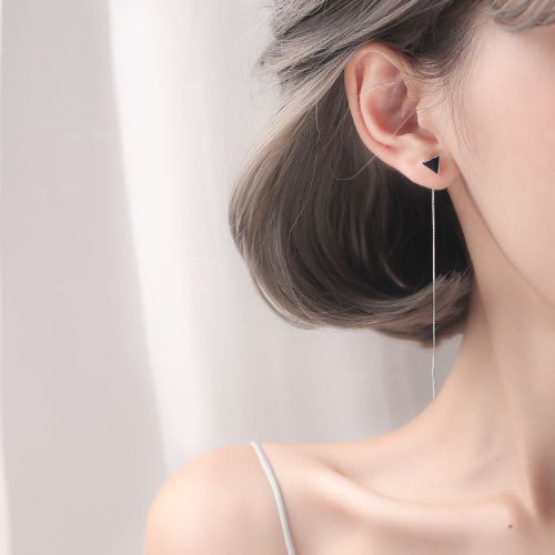 Boucles d'oreilles pendantes Femme Argentée - Ref 3099865