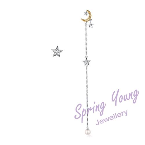 Boucles d'oreilles pendantes Femme SPRING YOUNG Argentée - Ref 3099890