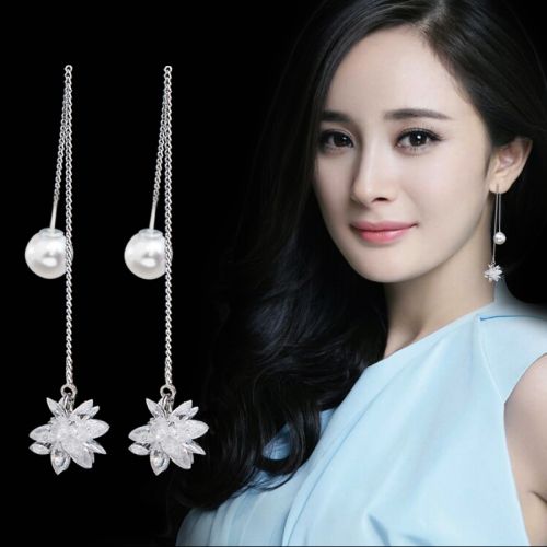 Boucles d'oreilles pendantes Femme en Alliage argent plaque or - Ref 3099903