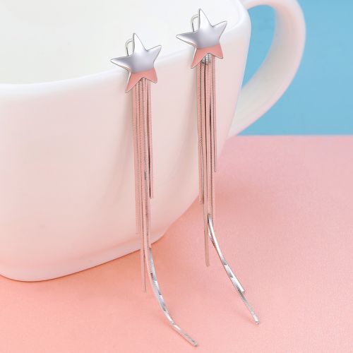 Boucles d'oreilles pendantes Femme Argentée - Ref 3099924