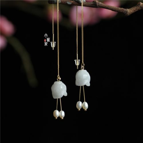 Boucles d'oreilles pendantes Femme XIAO CUIJIA Argentée - Ref 3099936