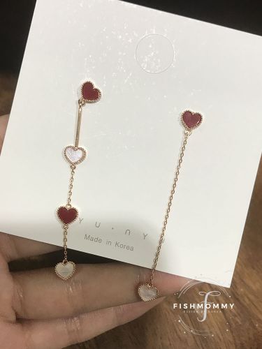 Boucles d'oreilles pendantes en Matiere mixte - Ref 3099942