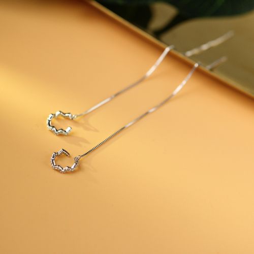 Boucles d'oreilles pendantes Femme Argentée - Ref 3099950