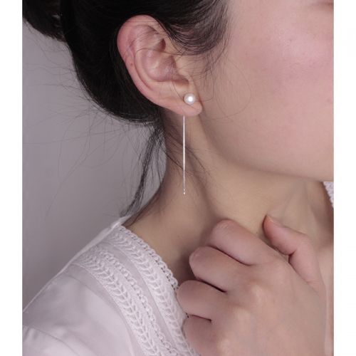 Boucles d'oreilles pendantes Femme en Nacre - Ref 3099984