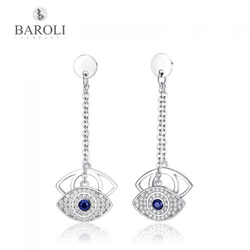 Boucles d'oreilles pendantes Femme BAROLI en Argent 925 - Ref 3099989
