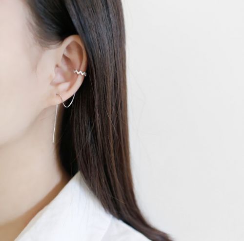 Boucles d'oreilles pendantes Femme Argentée - Ref 3099994