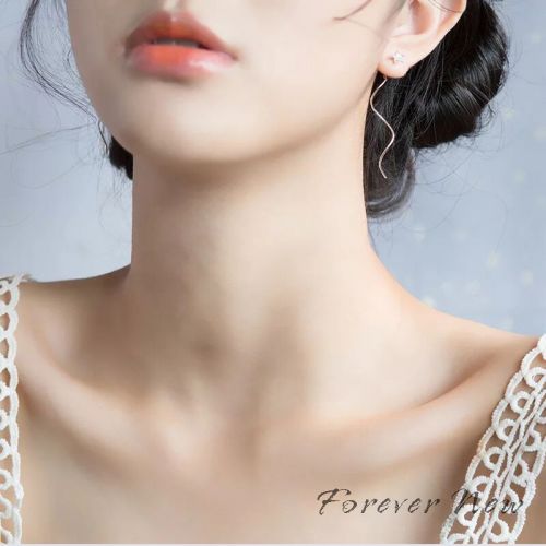 Boucles d'oreilles pendantes Femme Argentée - Ref 3100000