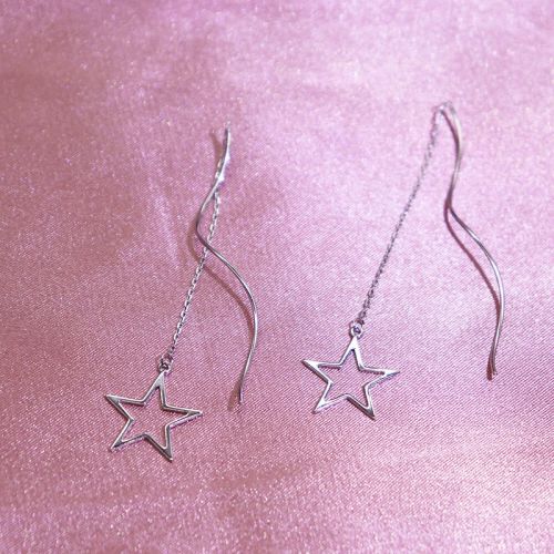 Boucles d'oreilles pendantes Femme Argentée - Ref 3100002