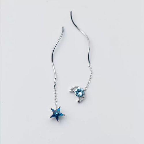 Boucles d'oreilles pendantes Femme Argentée - Ref 3100004