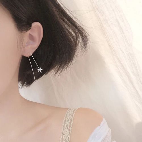 Boucles d'oreilles pendantes Femme Argentée - Ref 3100017