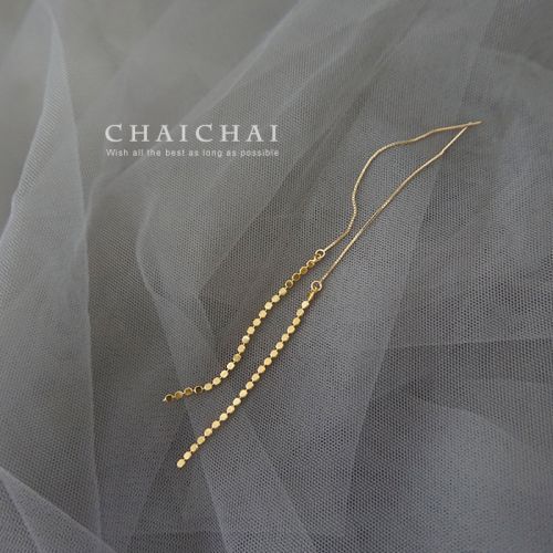 Boucles d'oreilles pendantes Femme en Alliage argent plaque or - Ref 3100022