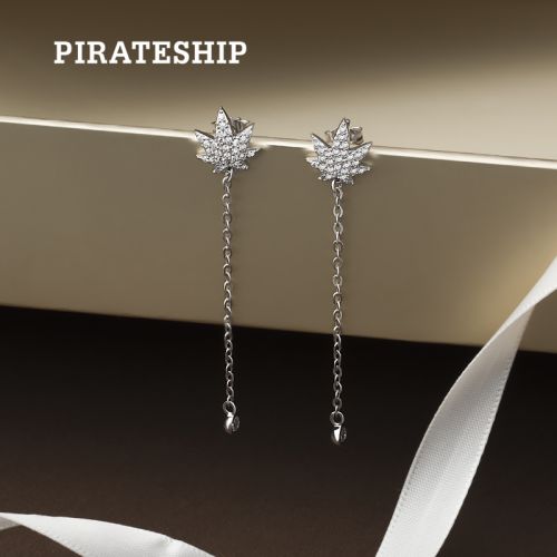 Boucles d'oreilles pendantes Femme PIRATESHIP Argentée - Ref 3100032