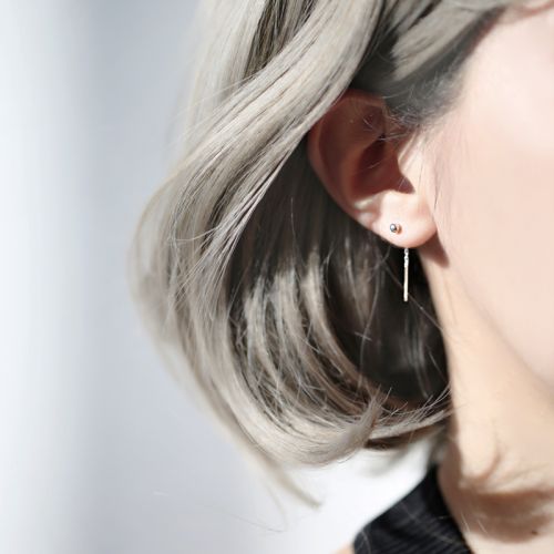 Boucles d'oreilles pendantes Femme Argentée - Ref 3100036