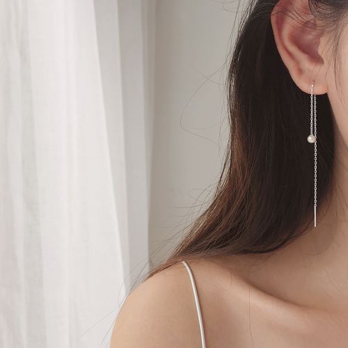 Boucles d'oreilles pendantes Femme Argentée - Ref 3100041