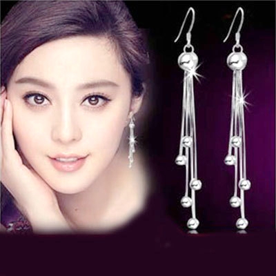 Boucles d'oreilles pendantes Femme Argentée - Ref 3100042