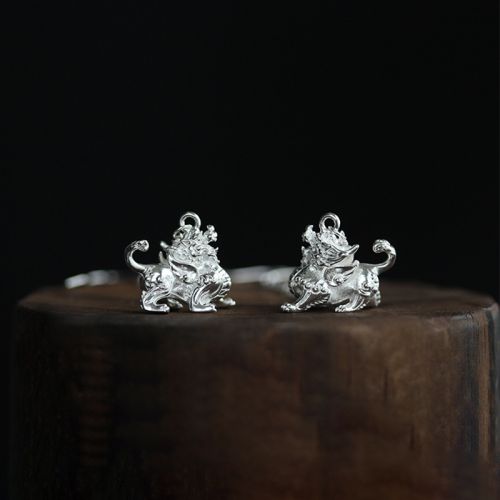 Boucles d'oreilles pendantes Femme SALUT BAMBOU Argentée - Ref 3100043