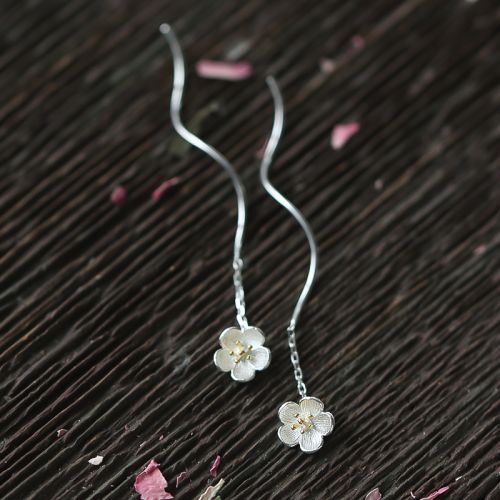 Boucles d'oreilles pendantes Femme Argentée - Ref 3100051