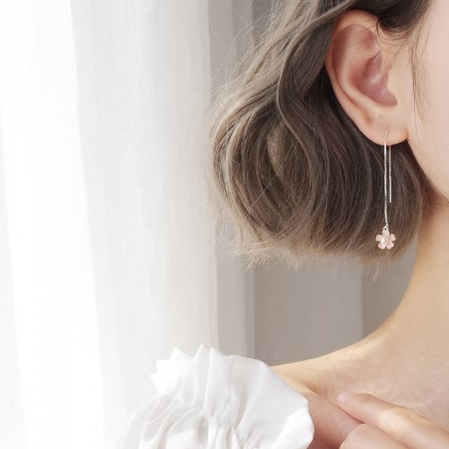 Boucles d'oreilles pendantes Femme Argentée - Ref 3100062