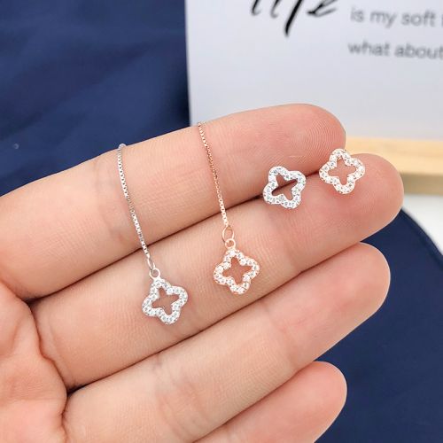 Boucles d'oreilles pendantes Femme Argentée - Ref 3100063