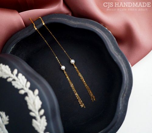 Boucles d'oreilles pendantes Femme en Nacre - Ref 3100065