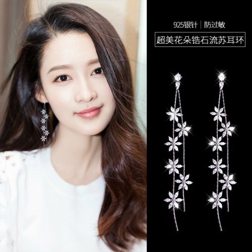 Boucles d'oreilles pendantes Femme Argentée - Ref 3100078