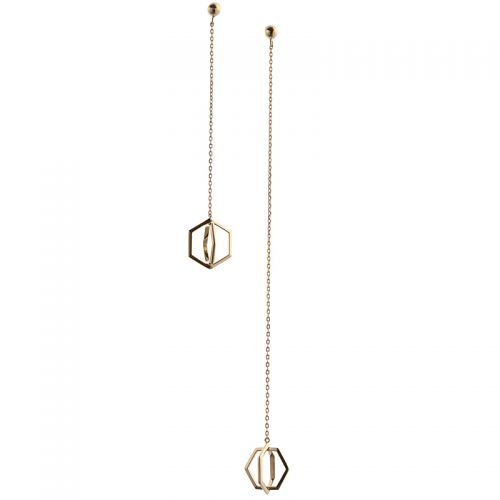 Boucles d'oreilles pendantes Femme QUEUE D HIVER Argentée - Ref 3100079