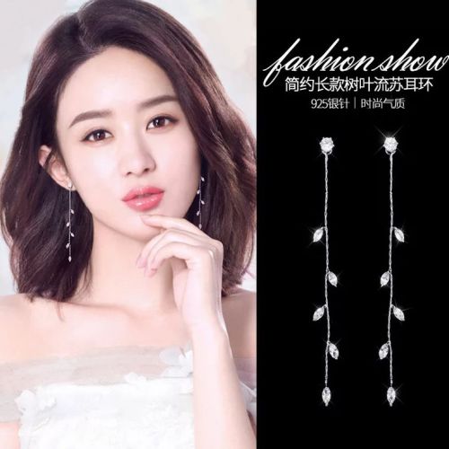 Boucles d'oreilles pendantes Femme Argentée - Ref 3100093