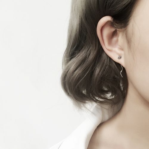 Boucles d'oreilles pendantes Femme Argentée - Ref 3100112