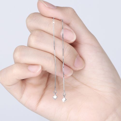 Boucles d'oreilles pendantes Femme Argentée - Ref 3100127