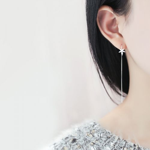 Boucles d'oreilles pendantes Femme Argentée - Ref 3100131