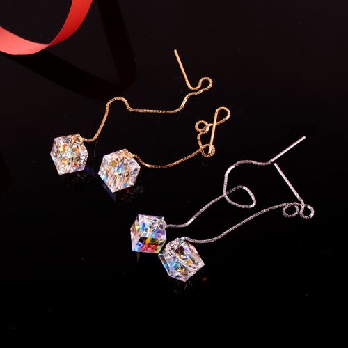 Boucles d'oreilles pendantes Femme Argentée - Ref 3100137