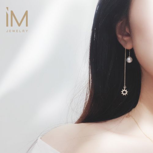 Boucles d'oreilles pendantes Femme Argentée - Ref 3100156