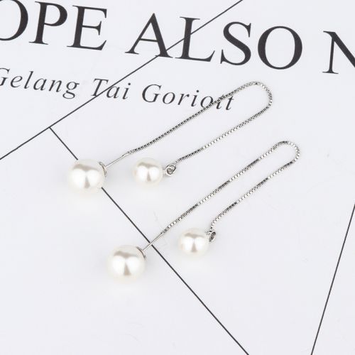 Boucles d'oreilles pendantes Femme Argentée - Ref 3100163