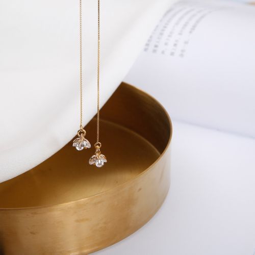 Boucles d'oreilles pendantes Femme Argentée - Ref 3100173