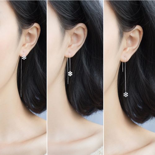 Boucles d'oreilles pendantes Femme A ROCH Argentée - Ref 3100176