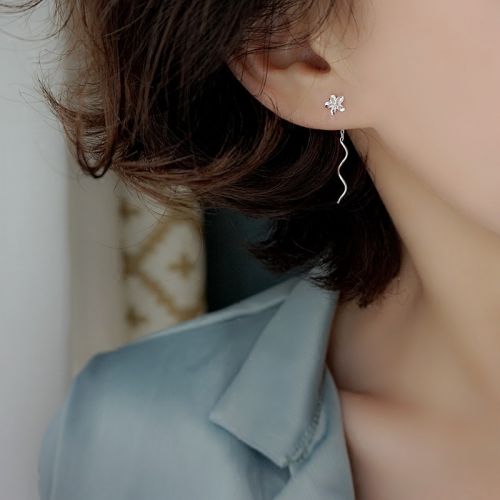 Boucles d'oreilles pendantes Femme Argentée - Ref 3100198