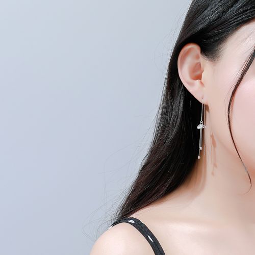 Boucles d'oreilles pendantes Femme CHICHIN CC Argentée - Ref 3100208