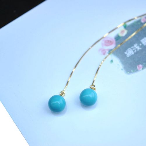 Boucles d'oreilles pendantes Femme en Cristal naturel pierre semi-precieuse - Ref 3100224
