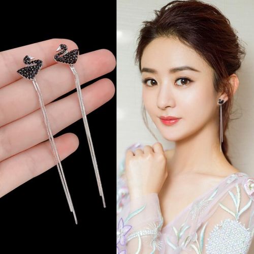 Boucles d'oreilles pendantes Femme en Alliage argent plaque or - Ref 3100248