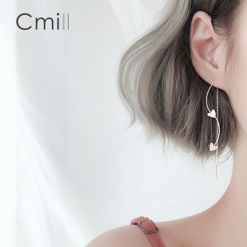 Boucles d'oreilles pendantes Femme CMILL Argentée - Ref 3100298