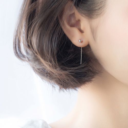 Boucles d'oreilles pendantes Femme A ROCH Argentée - Ref 3100302