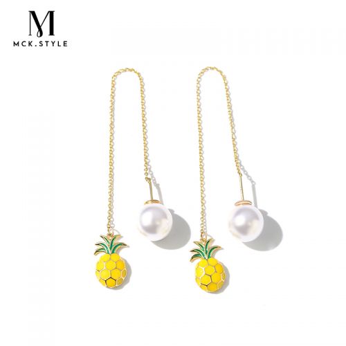 Boucles d'oreilles pendantes Femme en Nacre - Ref 3100303