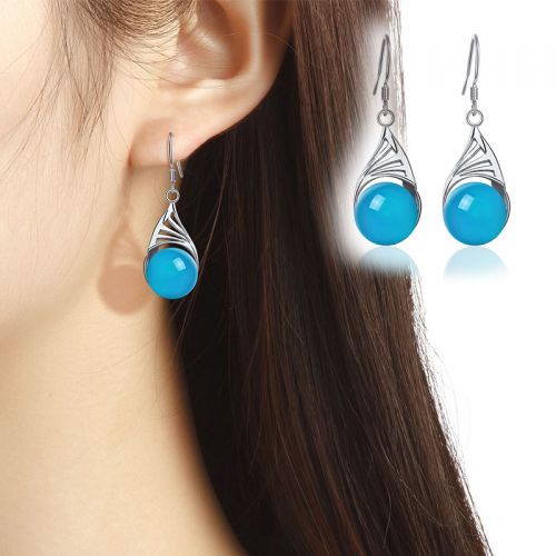 Boucles d'oreilles pendantes Femme Argentée - Ref 3100310