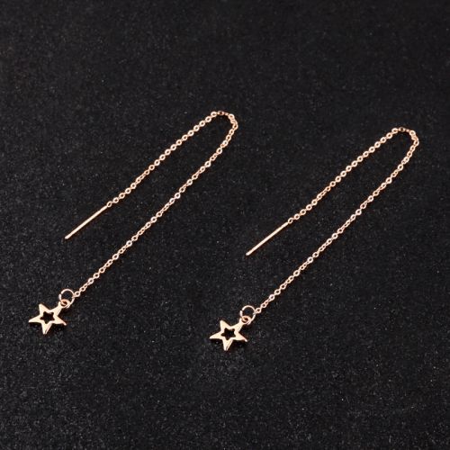 Boucles d'oreilles pendantes Femme en Acier au titane - Ref 3100312
