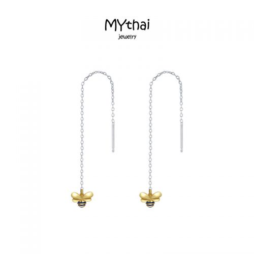 Boucles d'oreilles pendantes Femme MYTHAI Argentée - Ref 3100317