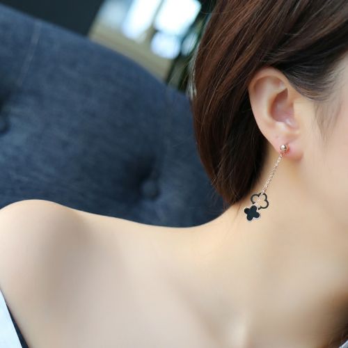 Boucles d'oreilles pendantes Femme en Alliage argent plaque or - Ref 3100332