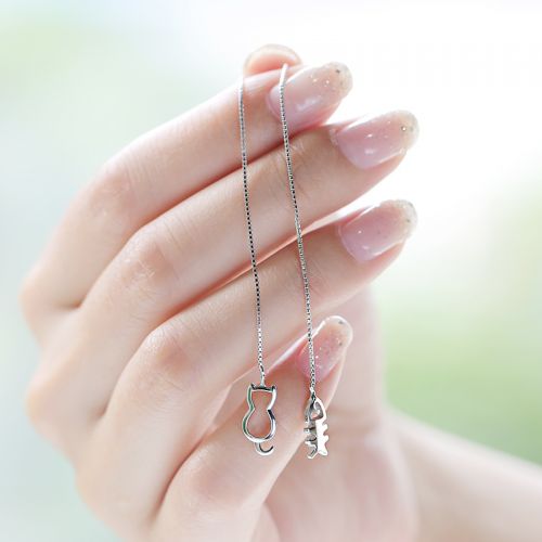 Boucles d'oreilles pendantes Femme Argentée - Ref 3100371
