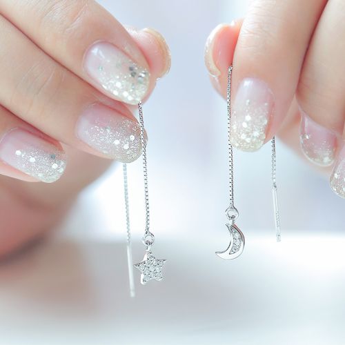 Boucles d'oreilles pendantes Femme Argentée - Ref 3100394