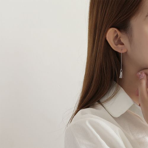 Boucles d'oreilles pendantes Femme DEBY Argentée - Ref 3100395